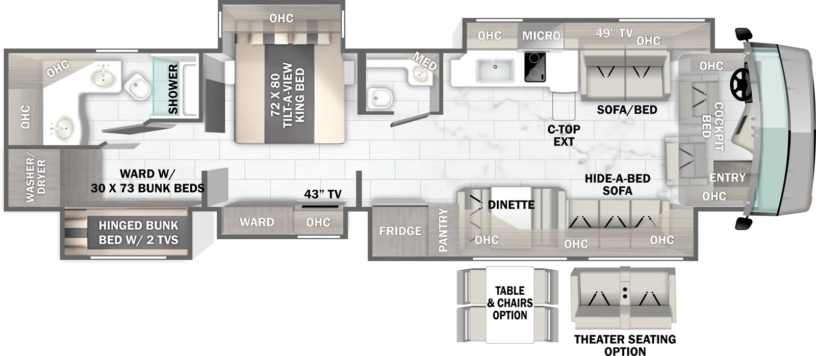 Berkshire Xlt 45E Floorplan